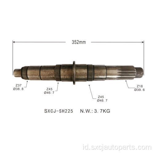 Suku Cadang Auto Input Transmisi Gigi Poros Utama OEM5801475400N untuk fiat iveco